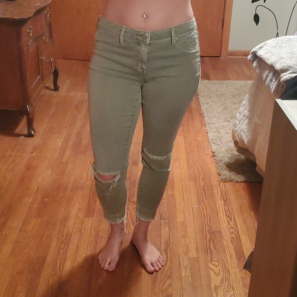 Green jeans